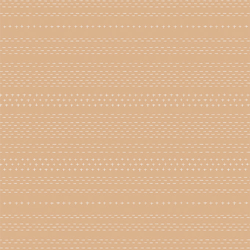 Sashiko Mending Tan from All is Well by Art Gallery Fabrics