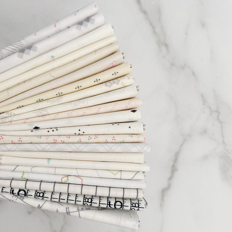 Hush Hush by Riley Blake Designers for Riley Blake Designs Low Volume Fat Quarter Bundle