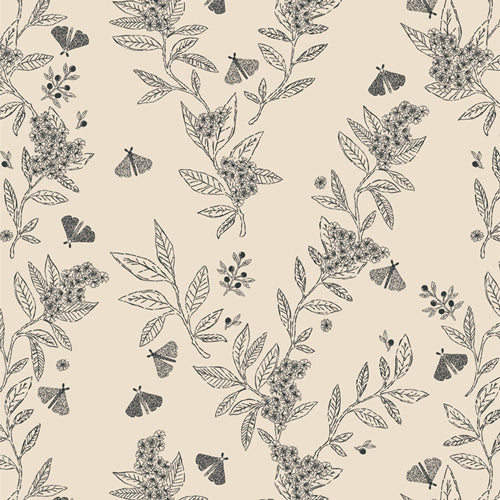 Dog Lions Blue Double Gauze by Alexia Abegg for Cotton + Steel