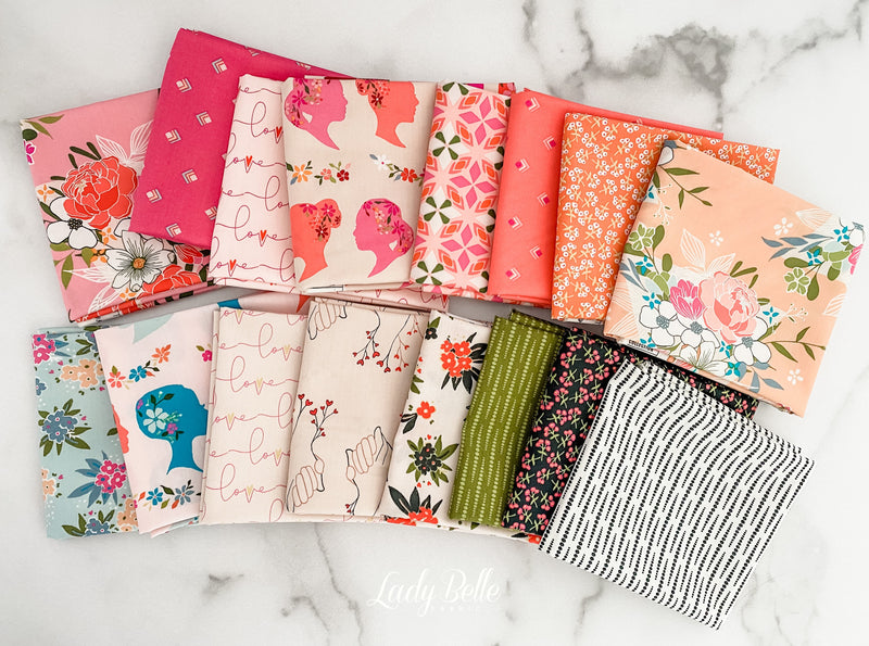 Open Heart by Maureen Cracknell for Art Gallery Fabrics Half Yard Bundle