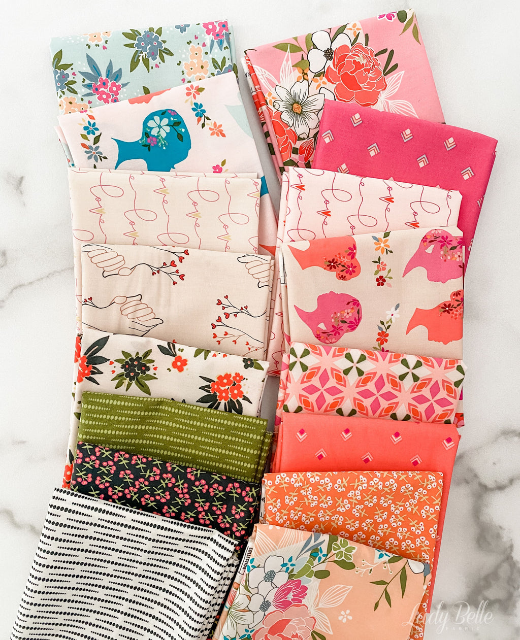 Open Heart by Maureen Cracknell for Art Gallery Fabrics Half Yard Bundle