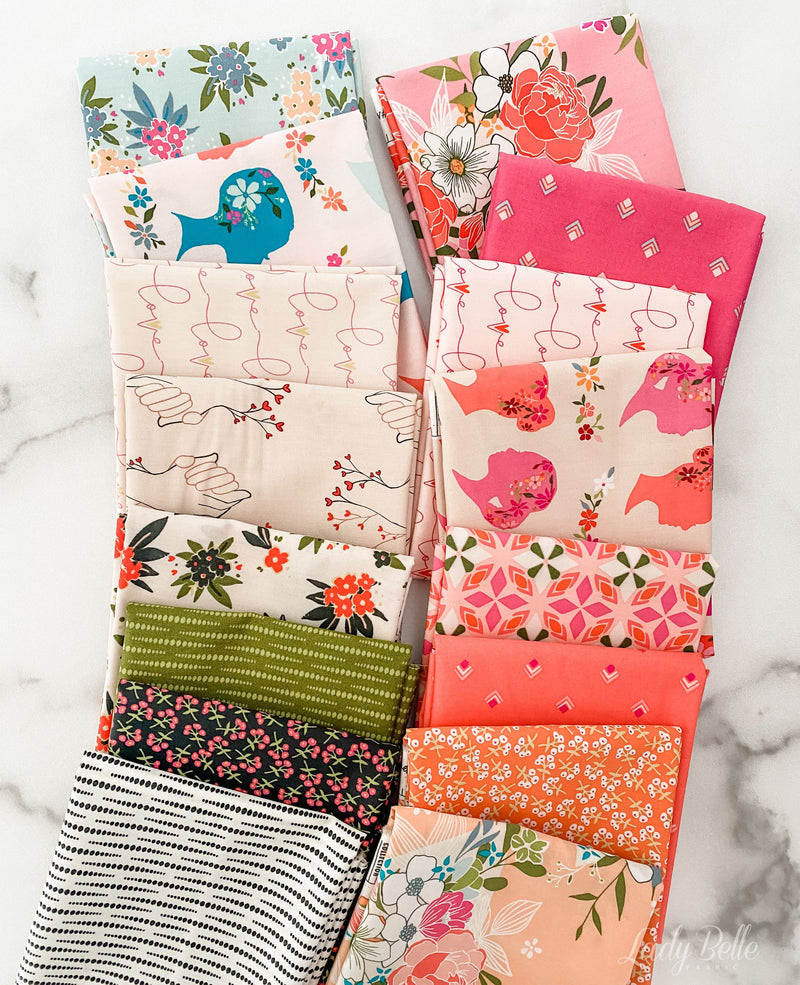 Open Heart by Maureen Cracknell for Art Gallery Fabrics Half Yard Bundle