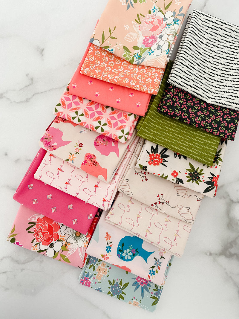 Open Heart by Maureen Cracknell for Art Gallery Fabrics Half Yard Bundle